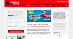 Desktop Screenshot of cancuntaxishuttle.com