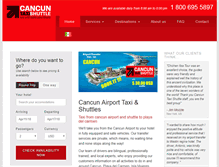 Tablet Screenshot of cancuntaxishuttle.com